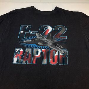 F-22 RAPTOR Lockheed Martin Fighter Jet Military USAF T Shirt Sz Mens M